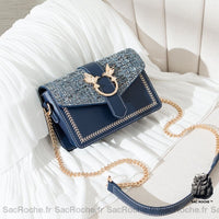 Sac Bandoulière Mini Femme - modèle Bleu - Sac Roche ™