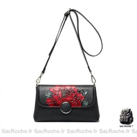 Sac Bandoulière Motif Fleur Femme