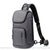 Sac Bandoulière Multipoche Porté Dos Poitrine - modèle Gris - Sac Roche ™