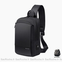 Sac Bandoulière Noir Bange Mumbai Sacoche Homme