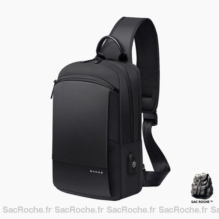 Sac Bandoulière Noir Bange Mumbai Sacoche Homme
