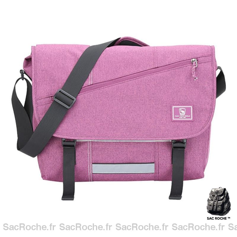 Sac Bandoulière Ordinateur 15 - Style Messager Rose Sacoches Ordinateur