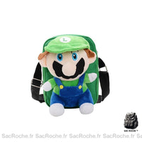 Sac bandoulière peluche Mario Bros enfant - modèle Vert - Sac Roche ™