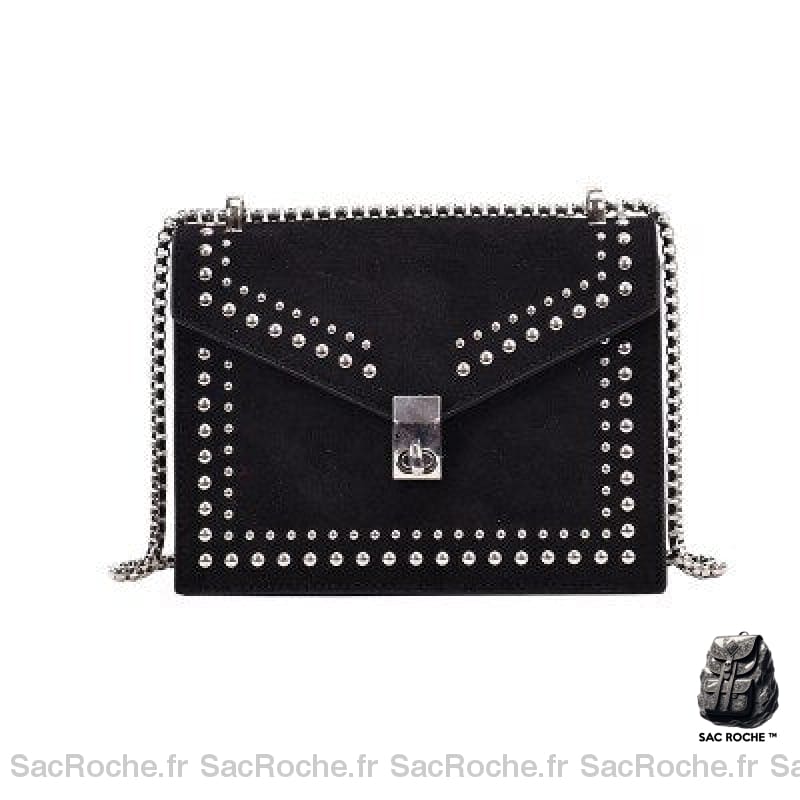 Sac Bandoulière Pour Femmes Noir / 19Cm X 15Cm 8Cm Femme