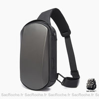 Sac Bandoulière Rigide Bange Paleme - modèle Gris - Sac Roche ™