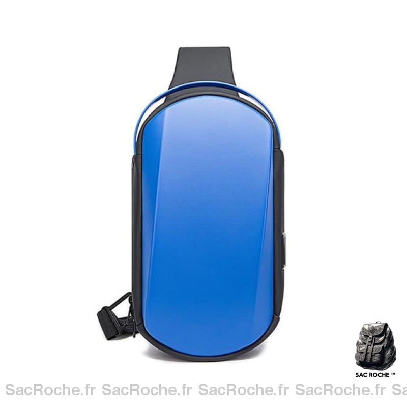Sac Bandoulière Rigide Homme Multifonction Bleu Sacs Bange