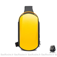 Sac Bandoulière Rigide Homme Multifonction - modèle Jaune - Sac Roche ™