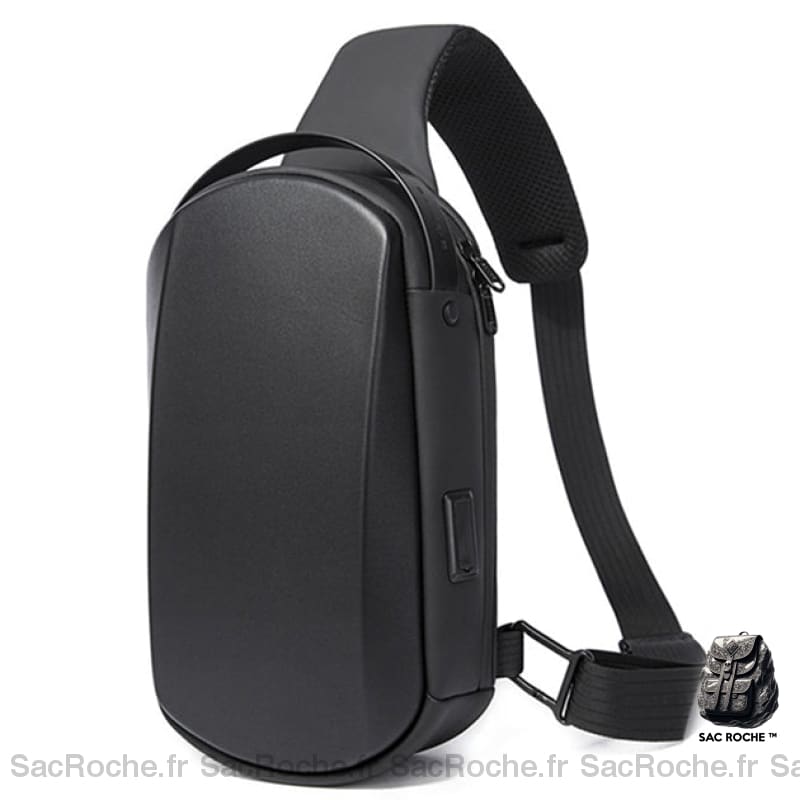 Sac Bandoulière Rigide Homme Multifonction Noir Sacs Bange