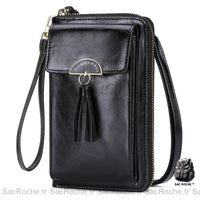 Sac bandoulière rouge femme - modèle Noir - Sac Roche ™