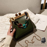 Sac Bandoulière Tendance - modèle Vert - Sac Roche ™