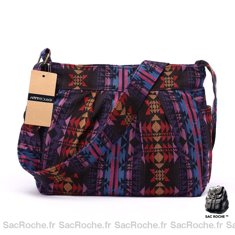 Sac Bandoulière Tissu Style Boho - Femme Sac À Main Femme