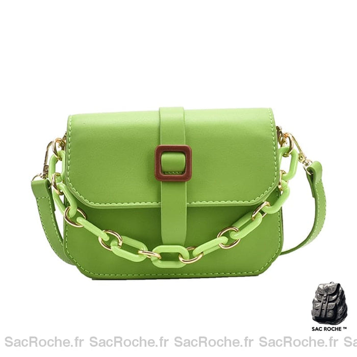Sac Bandoulière Vert Petit Sac À Main Femme