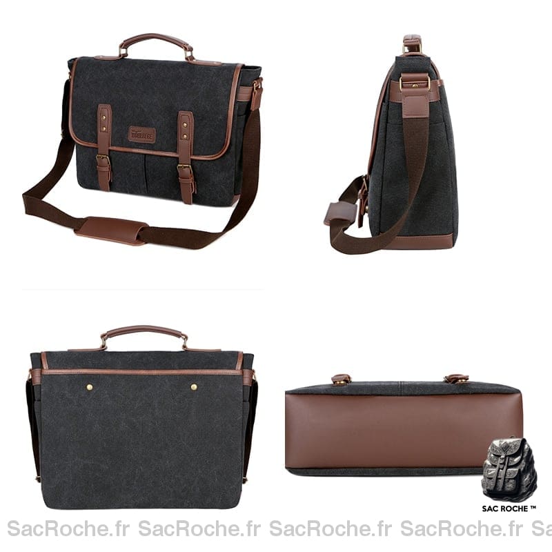 Sac Bandoulière Vintage 14 Ordinateur Cartable Homme