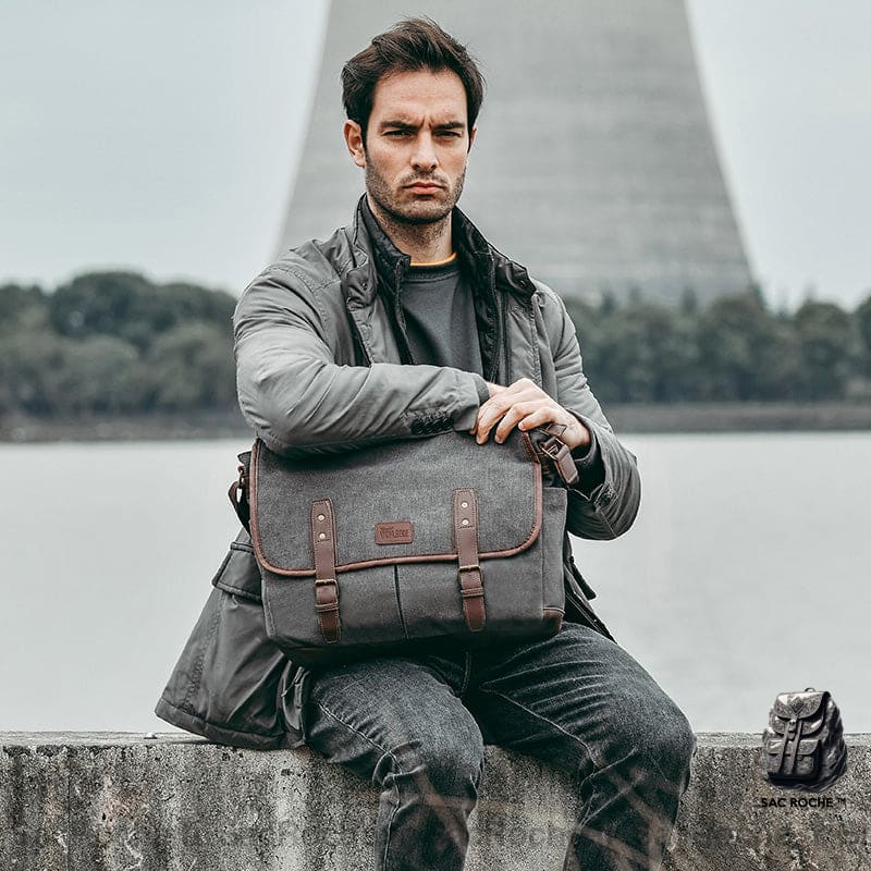 Sac Bandoulière Vintage 14 Ordinateur Cartable Homme