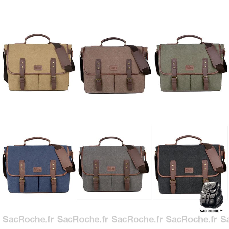 Sac Bandoulière Vintage 14 Ordinateur Cartable Homme