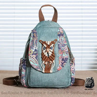 Sac bandoulière vintage - modèle Bleu - Sac Roche ™