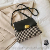Sac Bandoulière Vintage Femme - modèle Noir - Sac Roche ™