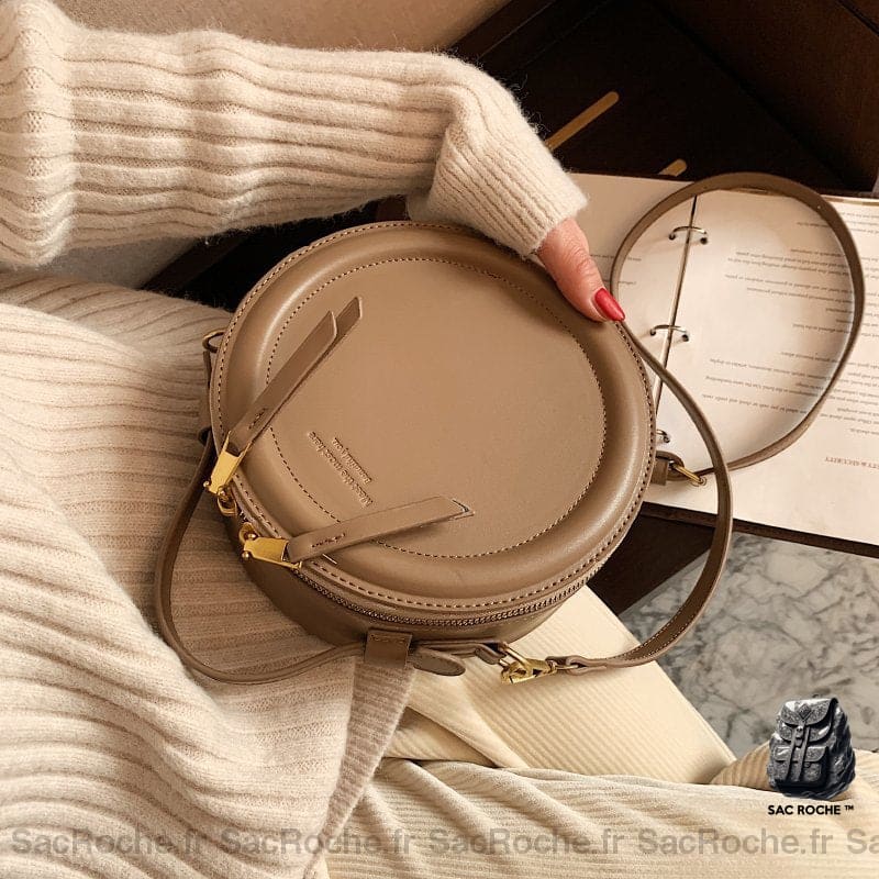 Sac Bandoulière Vintage Petite Taille Beige Sac À Main Femme