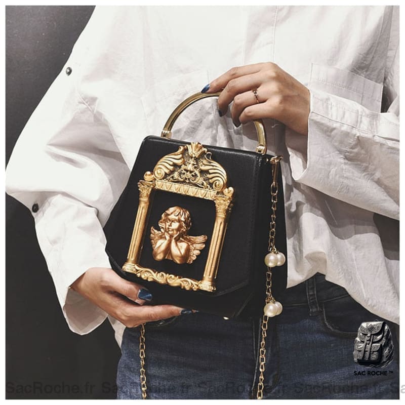 Sac Baroque Petit Noir À Main Femme