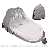 Sac berceau portable bébé - modèle Gris - Sac Roche ™