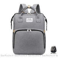 Sac berceau portable pliable maman - modèle Gris - Sac Roche ™