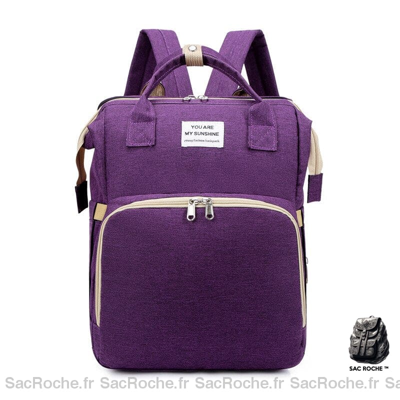 Sac berceau pliable portable pour maman - Violet - Sac Sac à dos