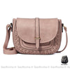 Sac Besace Bandoulière Vintage Main Rose Sac À Main Femme