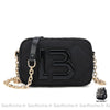 Sac Besace Chaîne Femme Noir / 19X13X7Cm