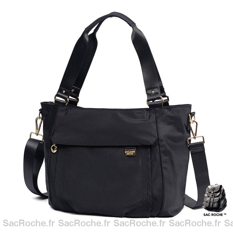 Sac Besace Cours Femme - Style Pratique Et Élégant Noir / 38X27Cm