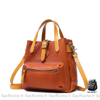 Sac Besace Cuir Épais Femme - Sac Roche ™