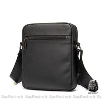Sac Besace Cuir Femme abordable - modèle Noir - Sac Roche ™