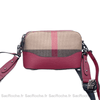 Sac Besace Cuir Femme Compartiments Rouge