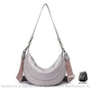 Sac Besace Cuir Femme Gris