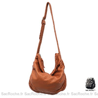 Sac Besace Cuir Femme Italien Camel