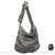 Sac Besace Cuir Femme Italien - modèle Gris - Sac Roche ™