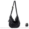 Sac Besace Cuir Femme Italien Noir
