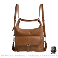 Sac Besace Cuir Femme Marron