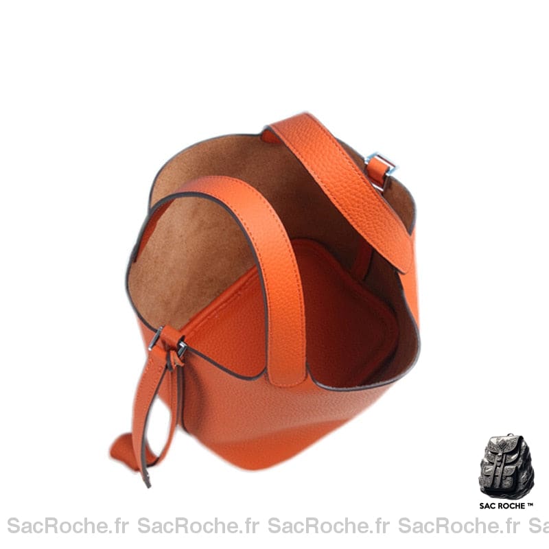 Sac Besace Cuir Femme Naturel