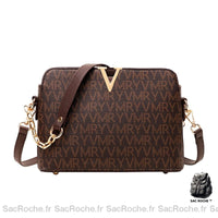 Sac Besace Cuir Femme Naturel - modèle Café - Sac Roche ™