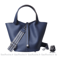 Sac Besace Cuir Femme Naturel - modèle Noir / S (18x13x18cm) - Sac Roche ™