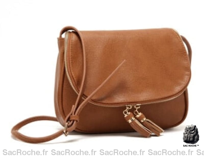 Sac Besace Cuir Femme Pas Cher Camel