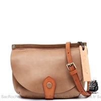 Sac Besace Cuir Kaki Pour Femme Kaki / 16 X 15 8 Cm Besace Femme