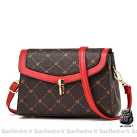 Sac besace cuir marron foncé pas cher - Sac Roche ™