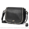 Sac Besace Cuir Noir Femme
