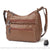 Sac Besace Cuir Souple Femme - modèle Marron - Sac Roche ™