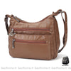 Sac Besace Cuir Souple Femme Marron