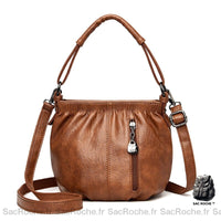 Sac Besace Cuir Souple Printemps Femme - modèle Jaune - Sac Roche ™