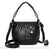 Sac Besace Cuir Souple Printemps Femme - modèle Noir - Sac Roche ™