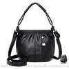 Sac Besace Cuir Souple Printemps Femme Noir
