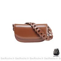 Sac Besace Cuir Véritable Femme - modèle Marron / 24 x 5.5 x 13cm - Sac Roche ™